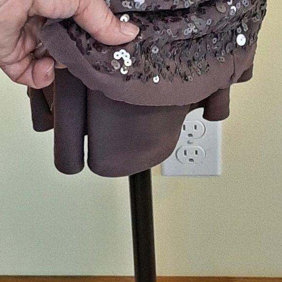 Excellent condition!  Stunning Max Studio Plum Sequin Bodycon Tank Dress - Picture 8 of 10